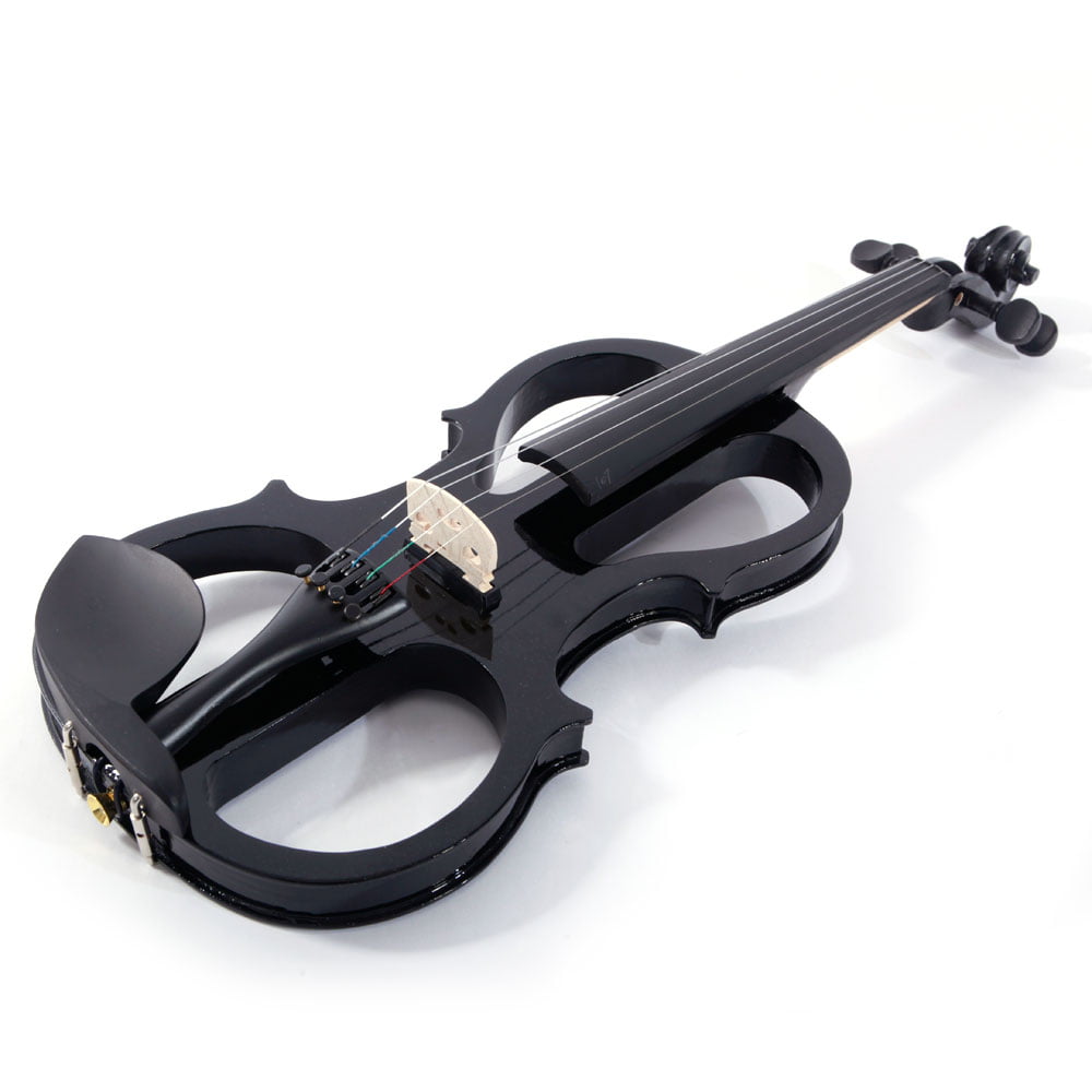 Electric Silent Violin 4/4  Kit Black Complete Design AIV01