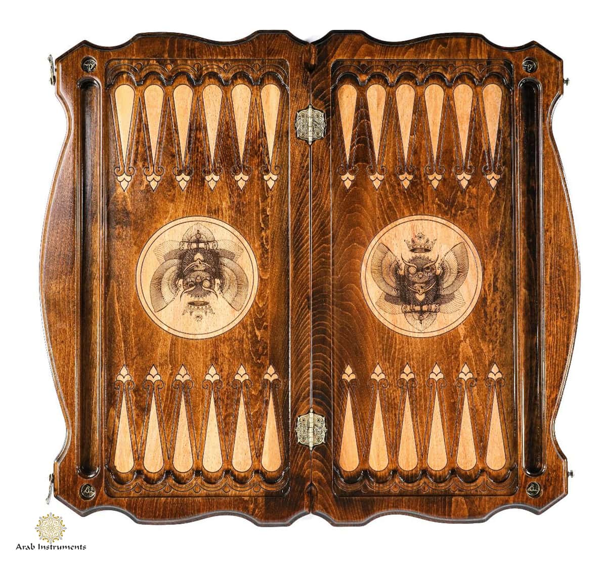 Hand Carved Premium Backgammon The Owl #AI11797