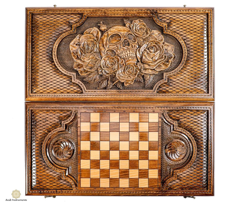 buy The skulls' backgammon board