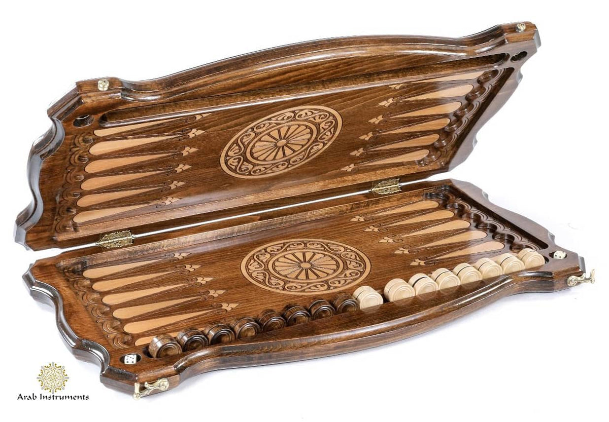 Hand Carved Premium Backgammon The Tiger #AI11716