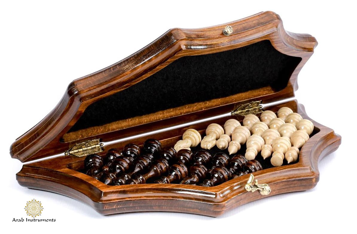 Hand Carved Star Shape Chess #AI21608