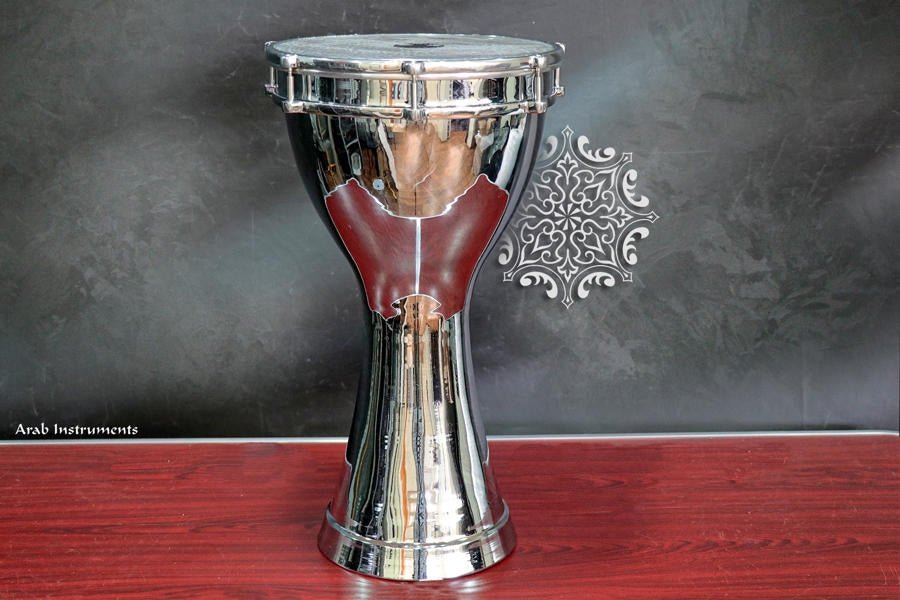 Emin Professional Medium Bass Turkish Darbuka Doumbek Chrome Plated Copper #2