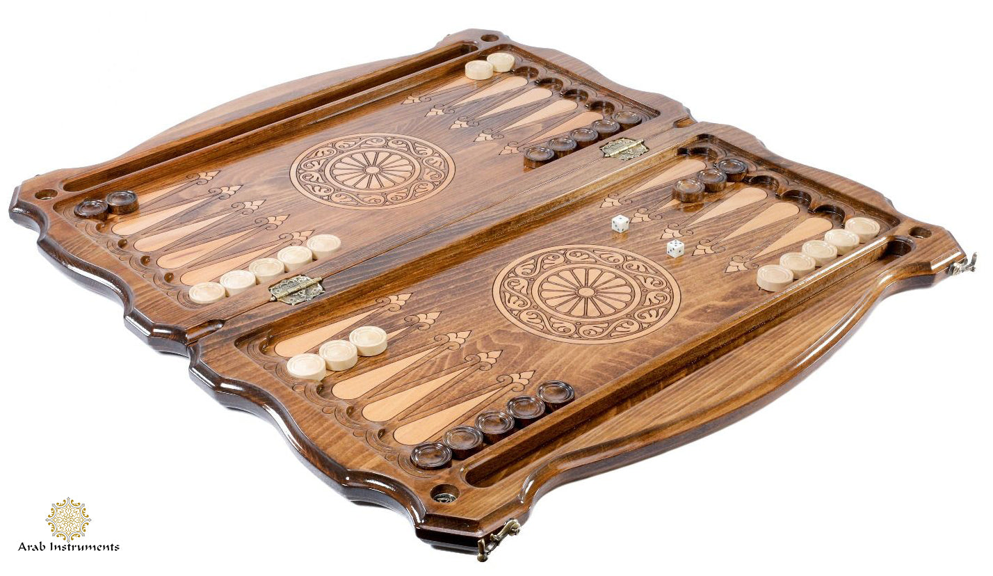Hand Carved Premium Backgammon Arms #AI11331