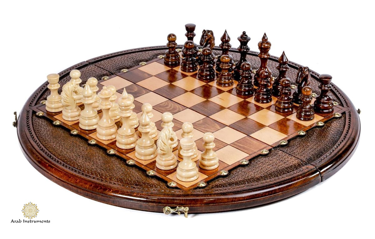 Premium Round Chess Board