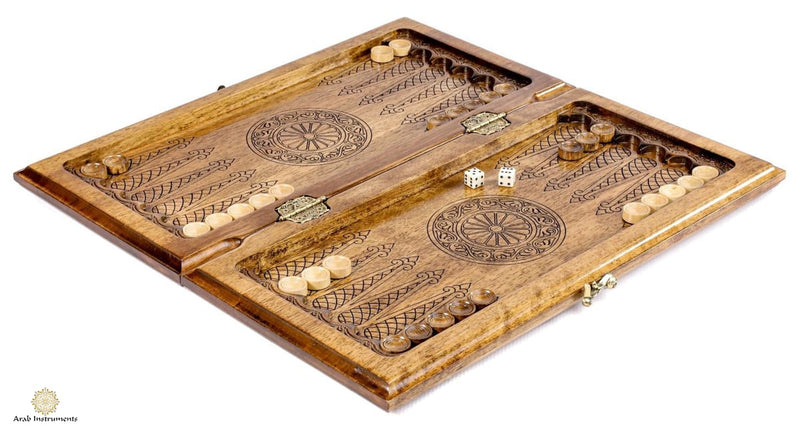 Buy a Premium backgammon board hand made Filled Epoxy #AI12628