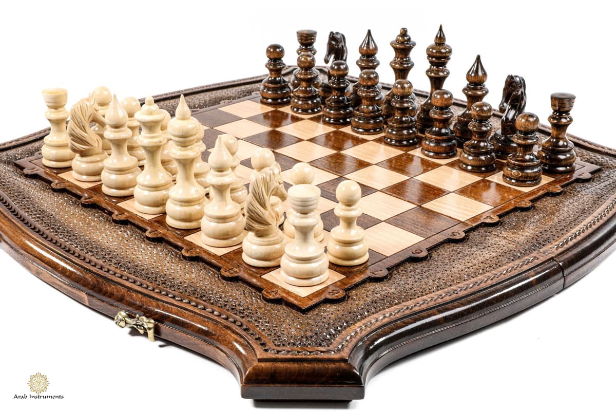 Hand Carved Premium Chess The Brown Contour #AI21303