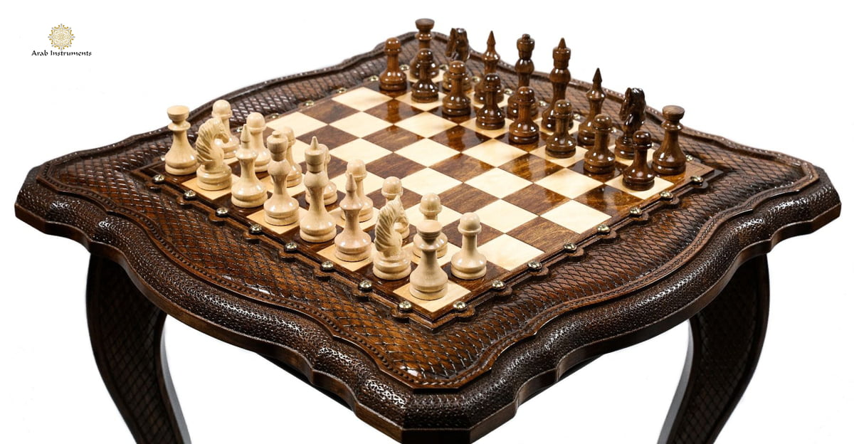 Hand Carved Premium Chess Table #AI21932