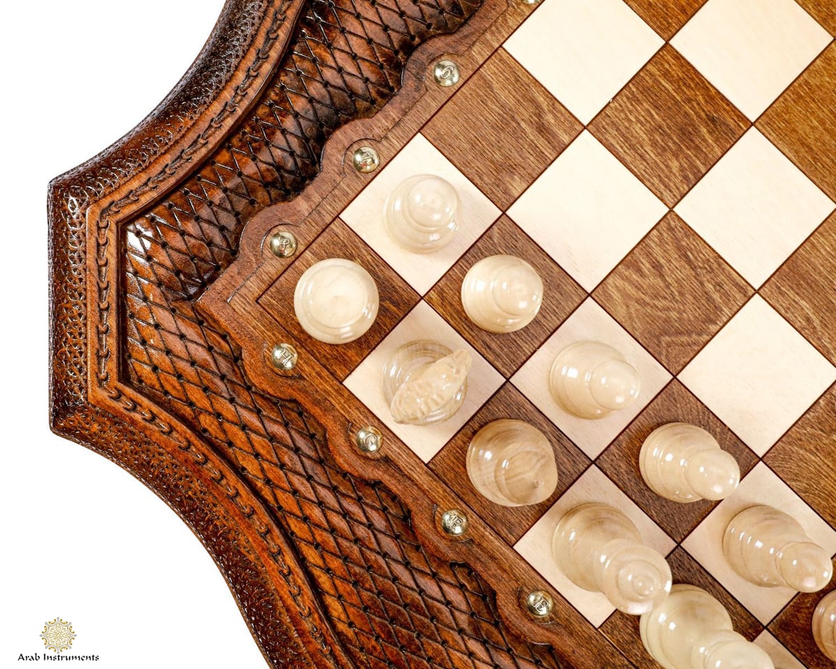 Hand Carved Premium Chess Table #AI21937