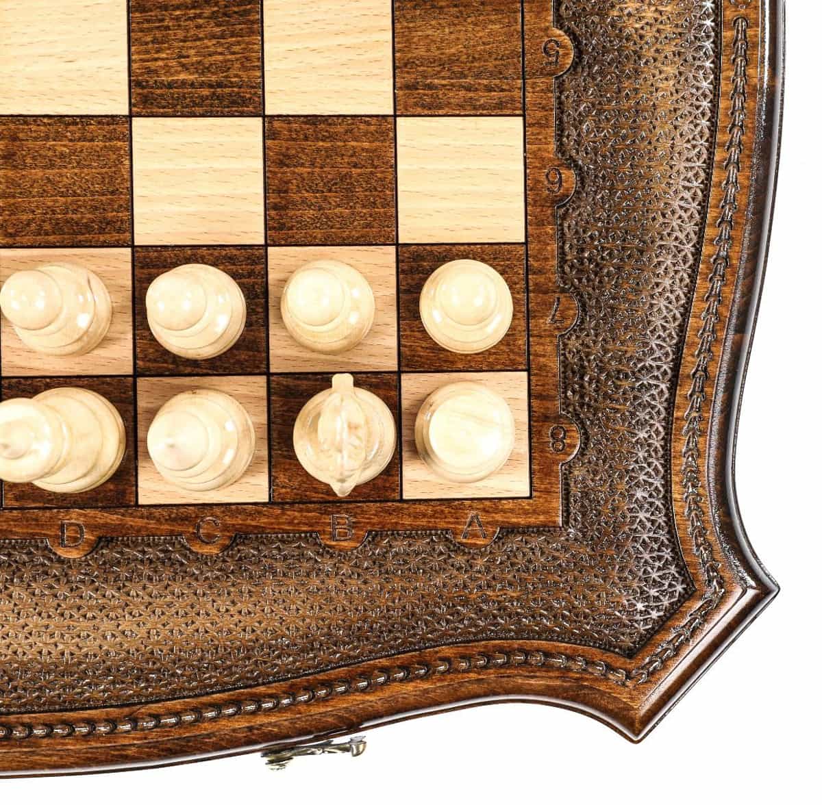 Hand Carved Premium Chess The Brown Contour #AI21303