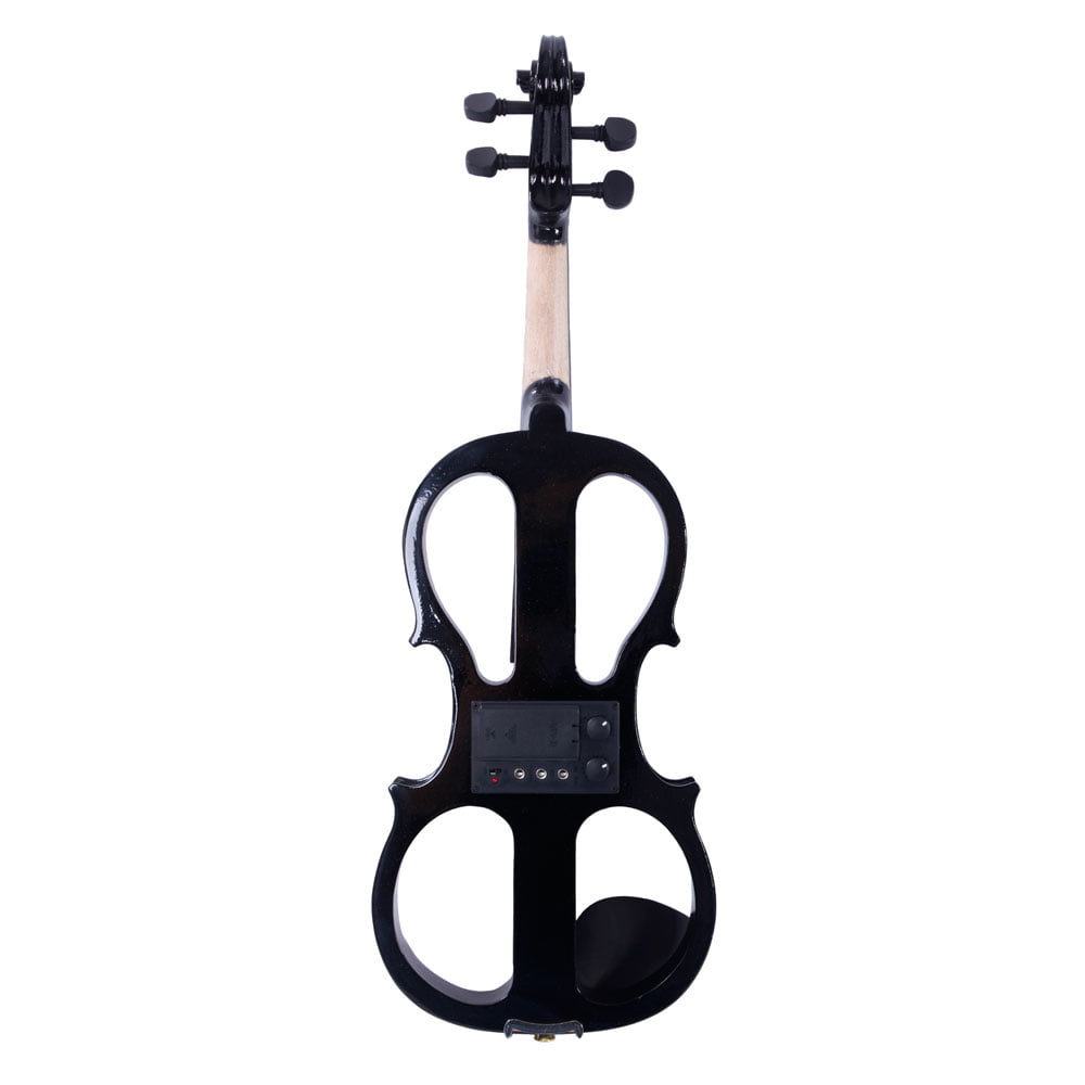 Electric Silent Violin 4/4  Kit Black Complete Design AIV01