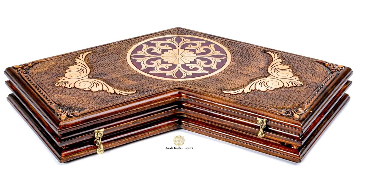 Hand Carved Premium Backgammon For Three Players #AI12528