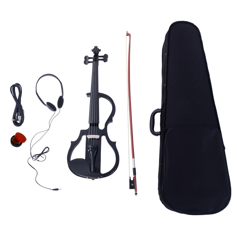 Electric Silent Violin 4/4  Kit Black AIV0