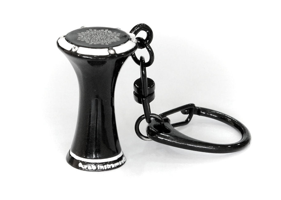 Miniature Metal  Darbuka / Doumbek Key Chain Black Color 2 pcs #102