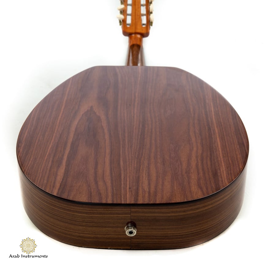Professional Walnut Turkish Half Electric Oud with Equalizer #028D