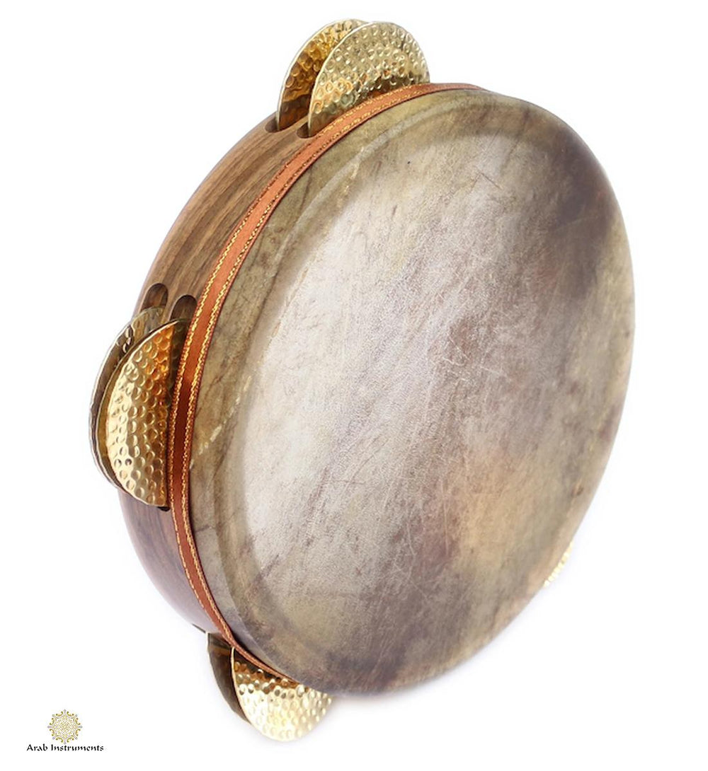 Premium Fish Skin Riq – Tunable, Hand-Hammered Gold Cymbals