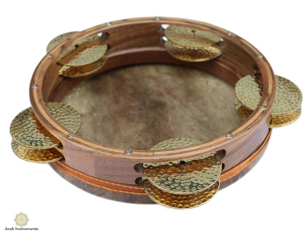 Premium Fish Skin Riq – Tunable, Hand-Hammered Gold Cymbals
