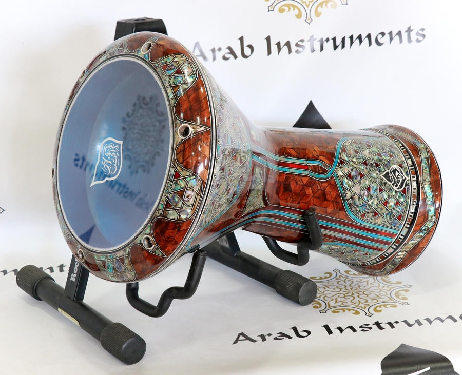 Arab Instruments Sombaty Plus Darbuka The Blue Pearl Galaxy + Darbuka Defender #20066