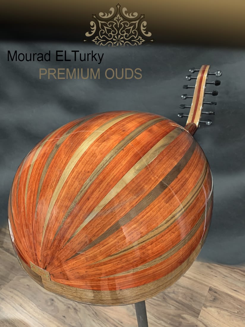 Mourad ELTurky Classic Palisander Decorated Neck Oud #M1163