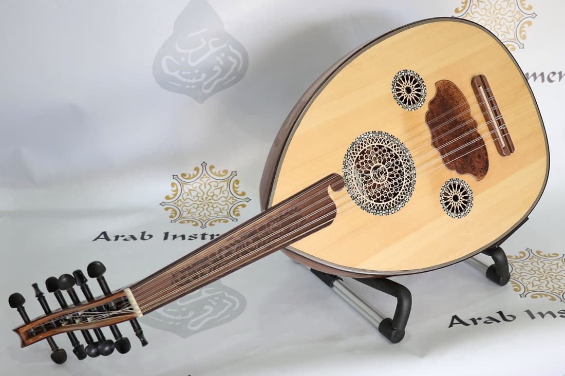 Mourad ELTurky Premium Egyptian Electric Acoustic Half Oud #M1153