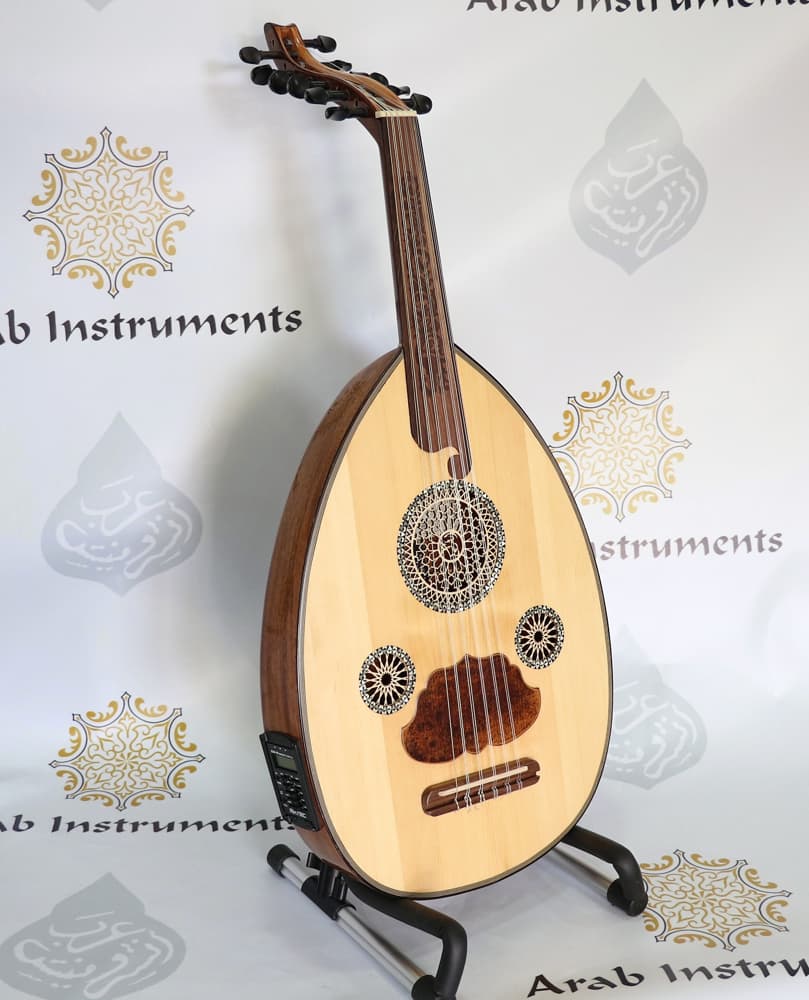 Mourad ELTurky Premium Egyptian Electric Acoustic Half Oud #M1153