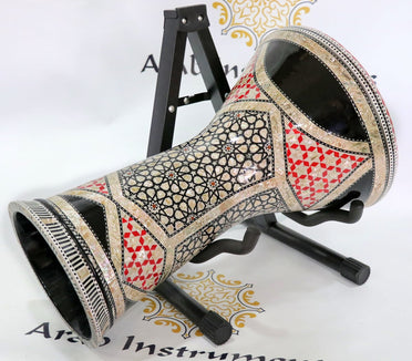 Red Wall Darbuka – Professional Egyptian Doumbek with Mother-of
