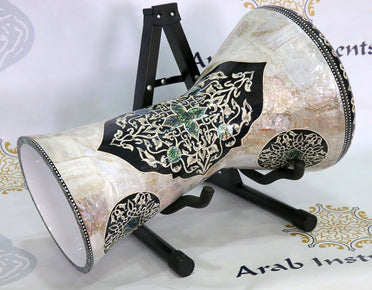 Handcrafted Darbuka Instrument – White Pearl Sombaty Plus Doumbek