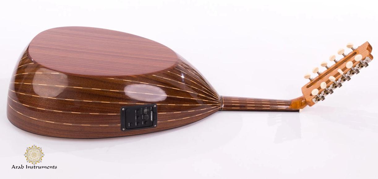 Walnut Electric Acoustic Arabic Oud with a Guitar Pegs D455