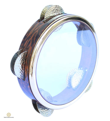 Ultra-Light Turkish Riq – Walnut Frame, Alpaca Cymbals & Internal