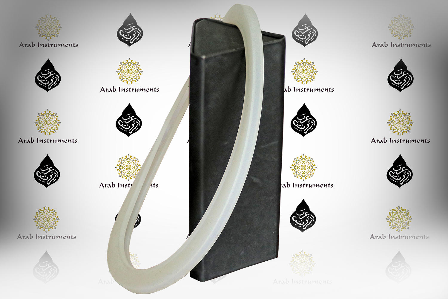 Arab Instruments Crown Premium Sparkling Black 8 pegs Darbuka #0771