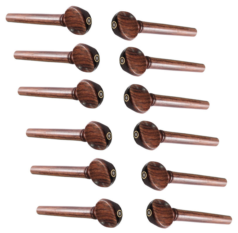 Set of 12 Professional Rosewood Pegs for Oud